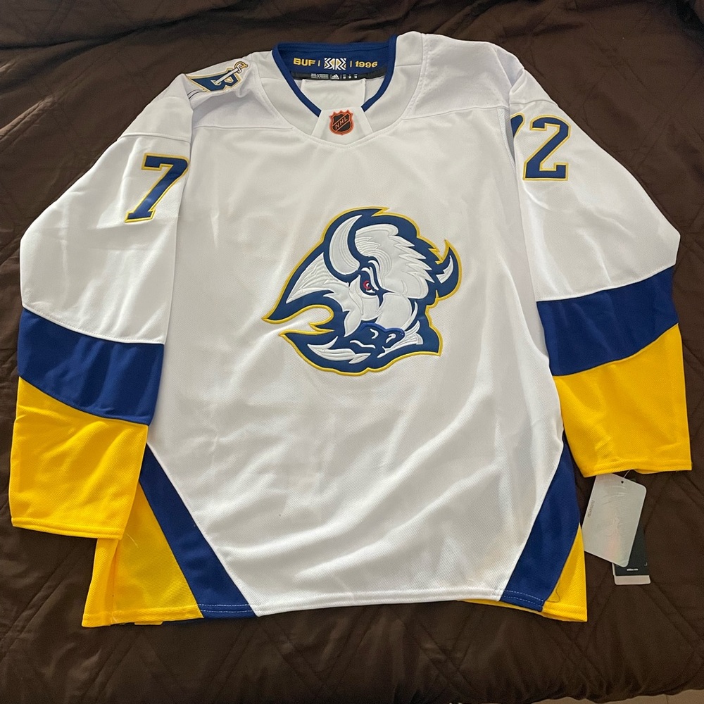 Tage Thompson Buffalo Sabres Reverse Retro Mens 52 & 50 Jersey New W Tags RARE